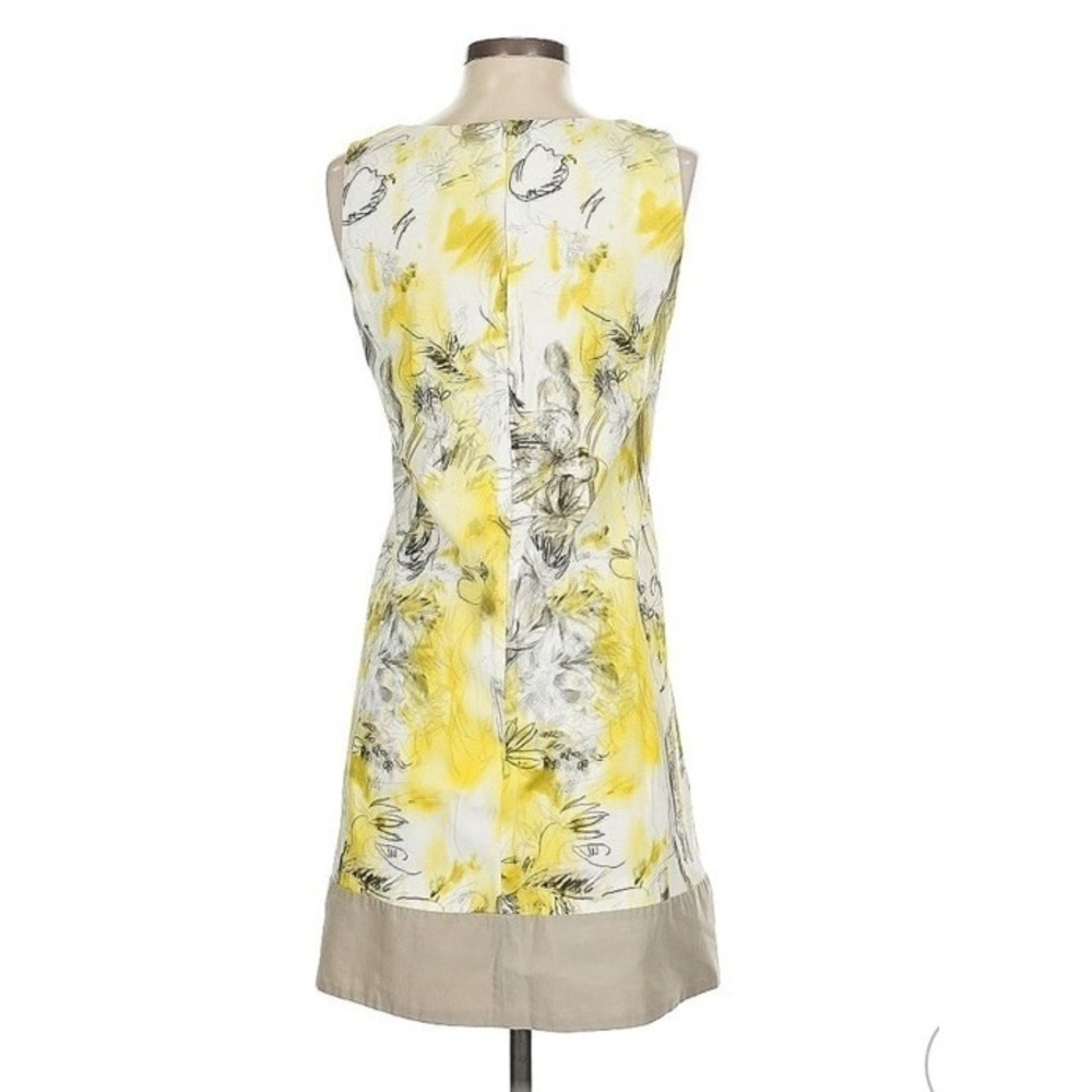 PIAZZA SEMPIONE SCREEN PRINT COTTON BLEND KNEE LENTH SHIFT DRESS Size 44 US 10 - Picture 4 of 6